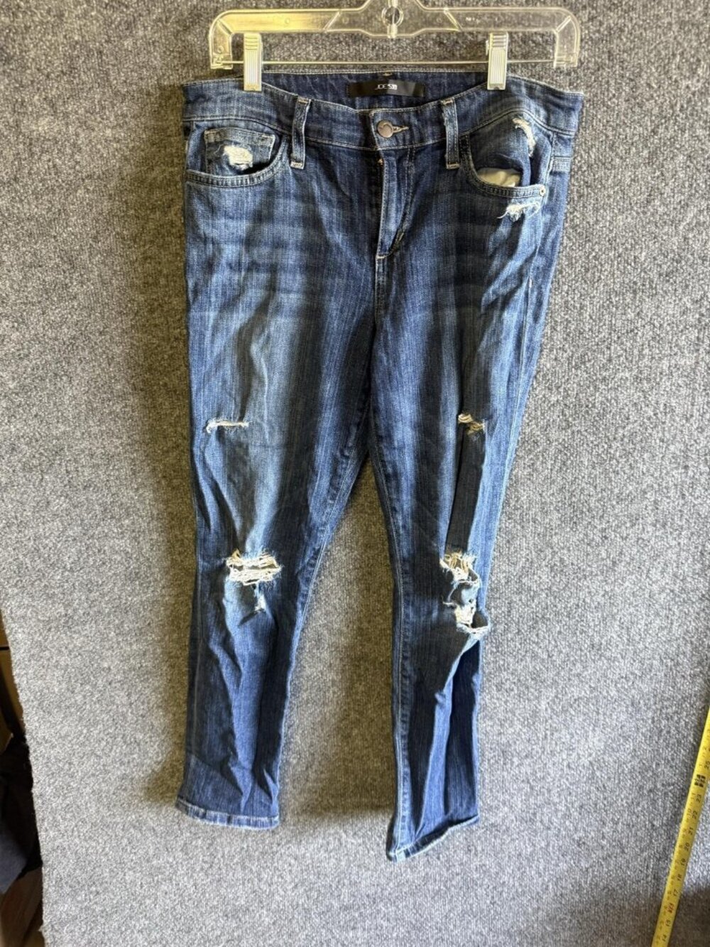Joe's Jeans Skinny Jeans Womens 28 Medium Wash Blue Distressed Stretch Denim